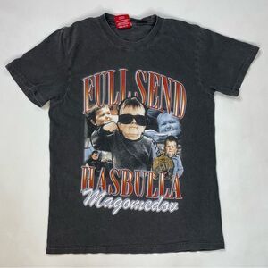 Full Send Hasbulla Magomedov Graphic T-shirt Women Small Gray Short Sleeve